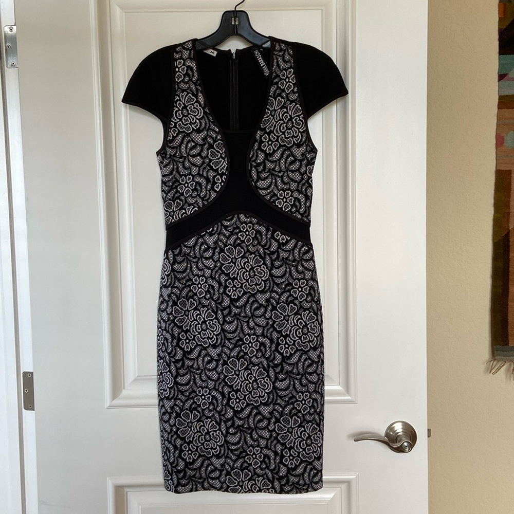 YOANA BARASCHI | Black and White Floral Dress Size 2